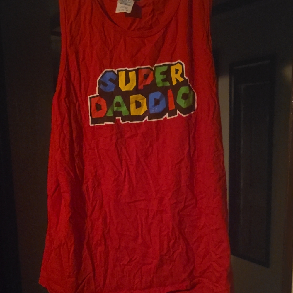 Red Super Daddio Tank Top
